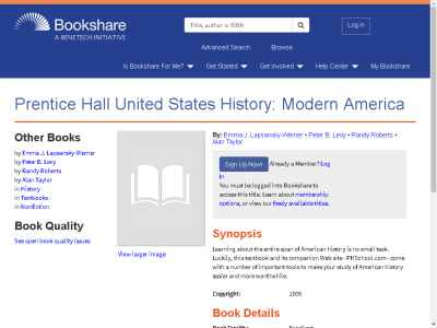Thumbnail for Prentice Hall United States History: Modern America resource