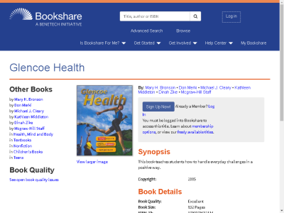Thumbnail for Glencoe Health resource