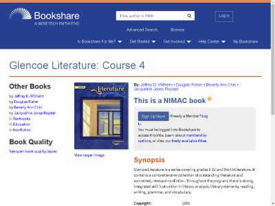 Thumbnail for Glencoe Literature: Course 4 resource