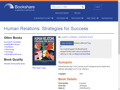 Thumbnail for Human Relations: Strategies for Success resource