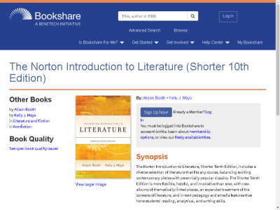 Thumbnail for The Norton Introduction to Literature (Shorter 10th Edition) resource