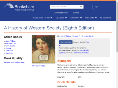 Thumbnail for A History of Western Society (Eighth Edition) resource