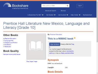 Thumbnail for Prentice Hall Literature New Mexico, Language and Literacy [Grade 10] resource
