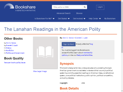 Thumbnail for The Lanahan Readings in the American Polity resource