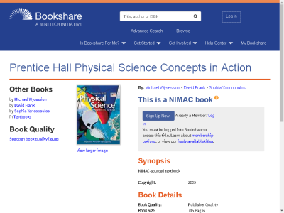 Thumbnail for Prentice Hall Physical Science Concepts in Action resource