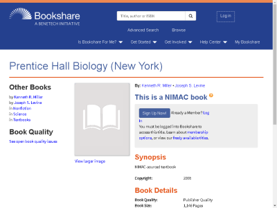 Thumbnail for Prentice Hall Biology (New York) resource