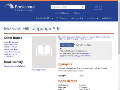 Thumbnail for McGraw-Hill Language Arts resource