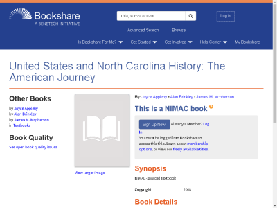 Thumbnail for United States and North Carolina History: The American Journey resource
