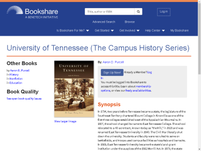 Thumbnail for University of Tennessee (The Campus History Series) resource