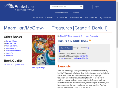 Thumbnail for Macmillan/McGraw-Hill Treasures [Grade 1 Book 1] resource