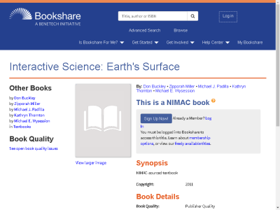 Thumbnail for Interactive Science: Earth's Surface resource