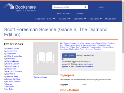 Thumbnail for Scott Foresman Science (Grade 6, The Diamond Edition) resource