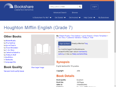 Thumbnail for Houghton Mifflin English (Grade 7) resource