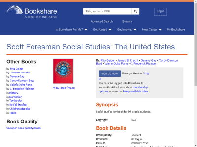 Thumbnail for Scott Foresman Social Studies: The United States resource