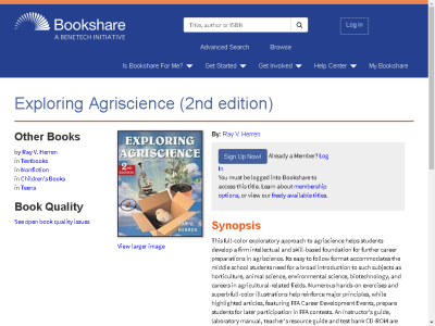 Thumbnail for Exploring Agriscience (2nd edition) resource