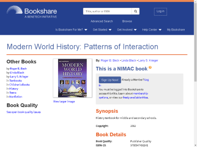 Thumbnail for Modern World History: Patterns of Interaction resource