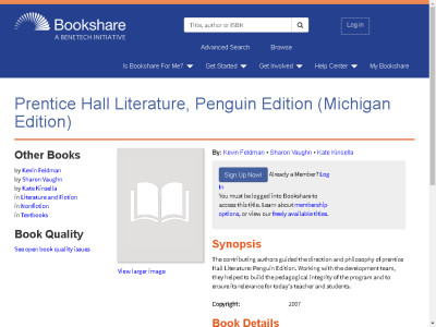 Thumbnail for Prentice Hall Literature, Penguin Edition (Michigan Edition) resource