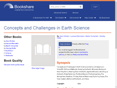 Thumbnail for Concepts and Challenges in Earth Science resource