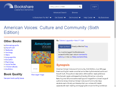 Thumbnail for American Voices: Culture and Community (Sixth Edition) resource