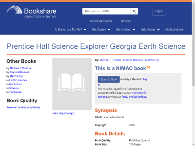 Thumbnail for Prentice Hall Science Explorer Georgia Earth Science resource