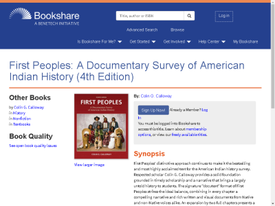 Thumbnail for First Peoples: A Documentary Survey of American Indian History (4th Edition) resource