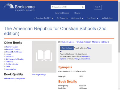 Thumbnail for The American Republic for Christian Schools (2nd edition) resource