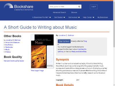 Thumbnail for A Short Guide to Writing about Music resource