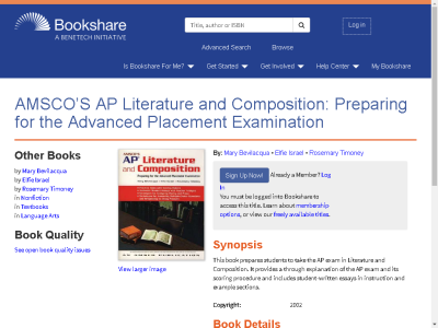 Thumbnail for AMSCO’S AP Literature and Composition: Preparing for the Advanced Placement Examination resource