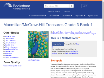 Thumbnail for Macmillan/McGraw-Hill Treasures Grade 3 Book 1 resource