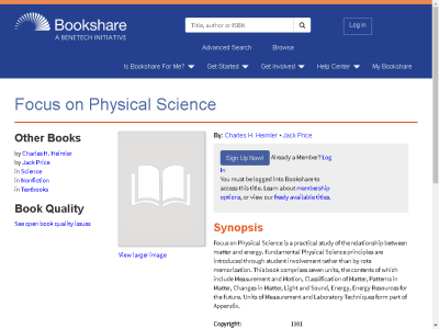 Thumbnail for Focus on Physical Science resource