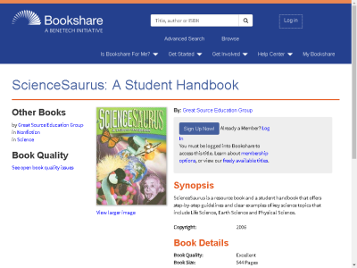 Thumbnail for ScienceSaurus: A Student Handbook resource