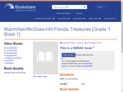 Thumbnail for Macmillan/McGraw-Hill Florida Treasures [Grade 1 Book 1] resource