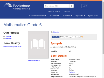 Thumbnail for Mathematics Grade 6 resource