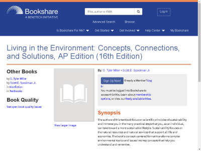Thumbnail for Living in the Environment: Concepts, Connections, and Solutions, AP Edition (16th Edition) resource