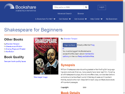 Thumbnail for Shakespeare for Beginners resource