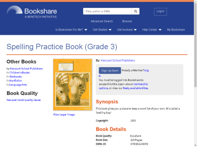 Thumbnail for Spelling Practice Book (Grade 3) resource