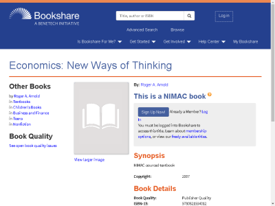 Thumbnail for Economics: New Ways of Thinking resource