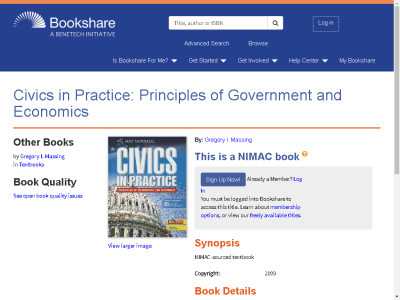 Thumbnail for Civics in Practice: Principles of Government and Economics resource