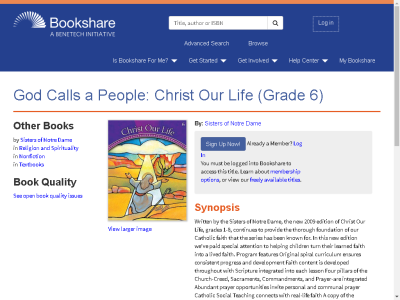 Thumbnail for God Calls a People: Christ Our Life (Grade 6) resource