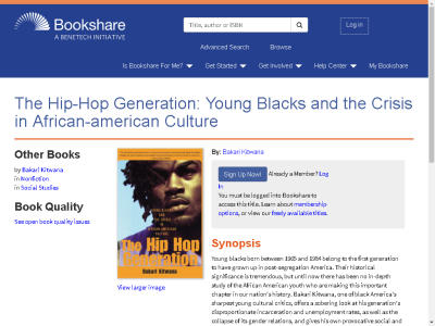Thumbnail for The Hip-Hop Generation: Young Blacks and the Crisis in African-american Culture resource