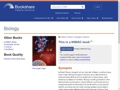 Thumbnail for Biology: Eighth Edition resource