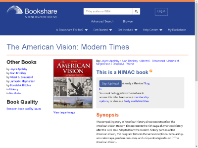 Thumbnail for The American Vision: Modern Times resource