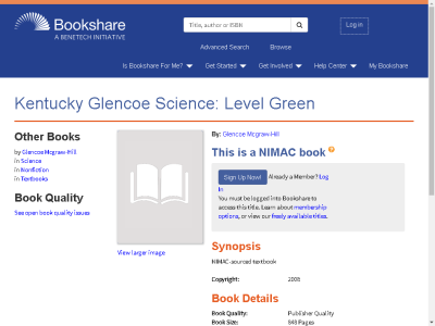 Thumbnail for Kentucky Glencoe Science: Level Green resource