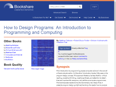 Thumbnail for How to Design Programs: An Introduction to Programming and Computing resource