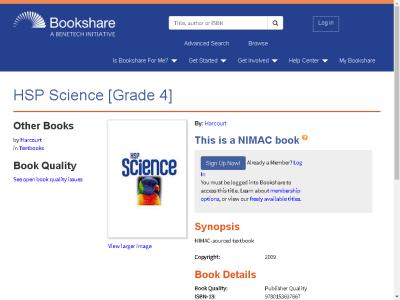 Thumbnail for HSP Science [Grade 4] resource