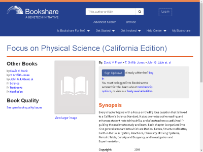 Thumbnail for Focus on Physical Science (California Edition) resource