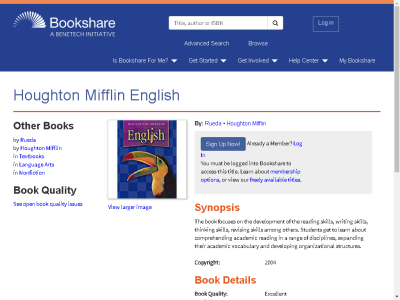 Thumbnail for Houghton Mifflin English resource