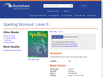 Thumbnail for Spelling Workout: Level E resource