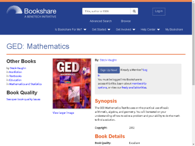 Thumbnail for GED: Mathematics resource
