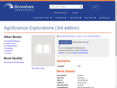 Thumbnail for AgriScience Explorations (3rd edition) resource